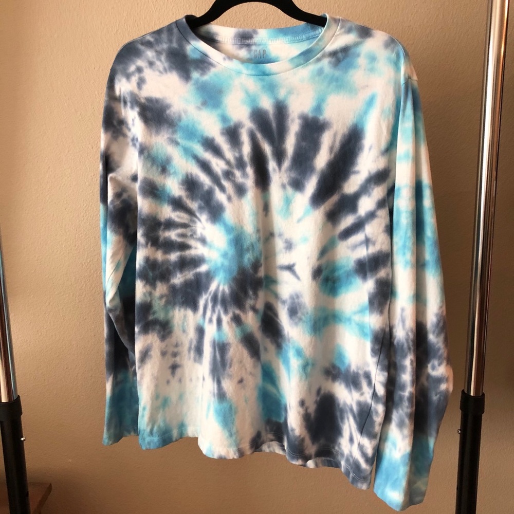 Hand Tie Dyed Gap Long Sleeve Shirt NWOT